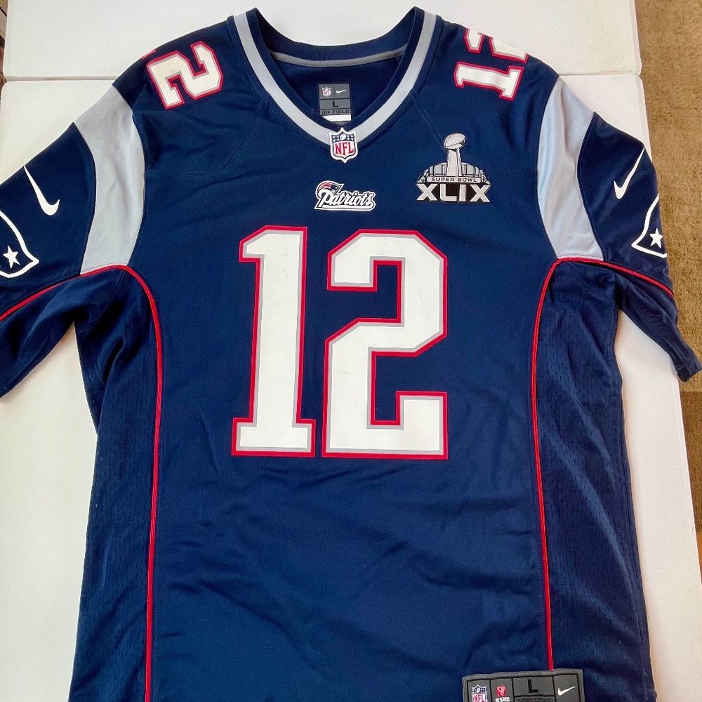Tom Brady New England Patriots Super Bowl XLIX Nike On Field Jersey